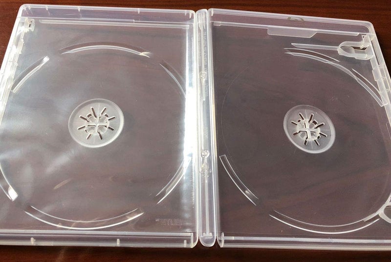 Viva Elite New 12.5 mm Clear Viva Elite Double Blu-Ray Replacement Case Box Standard Size Hold 2 Discs (Pack of 2 Pcs) - Image 3